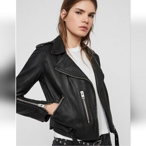 NEW Allsaints Balfern Leather Bike Jacket